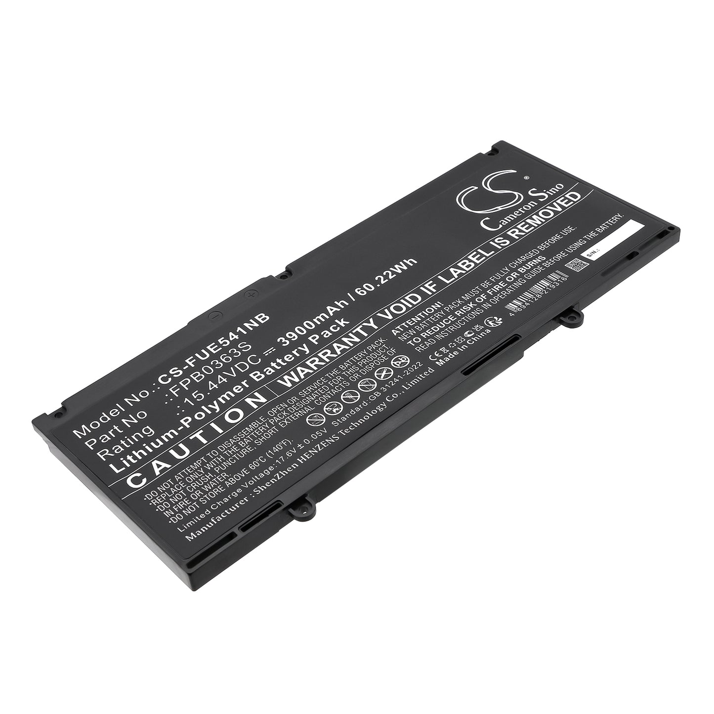 CS-FUE541NB Replacement Battery – Compatible with LifeBook E4412, LifeBook E5412, LifeBook E5412/MTC, LifeBook E5412A, LIFEBOOK E5413, LifeBook U6312/KX, LIFEBOOK U7312, LifeBook U7312/J, LIFEBOOK U7312/K, LifeBook U7313, LifeBook U7313/N, LifeBook U7412