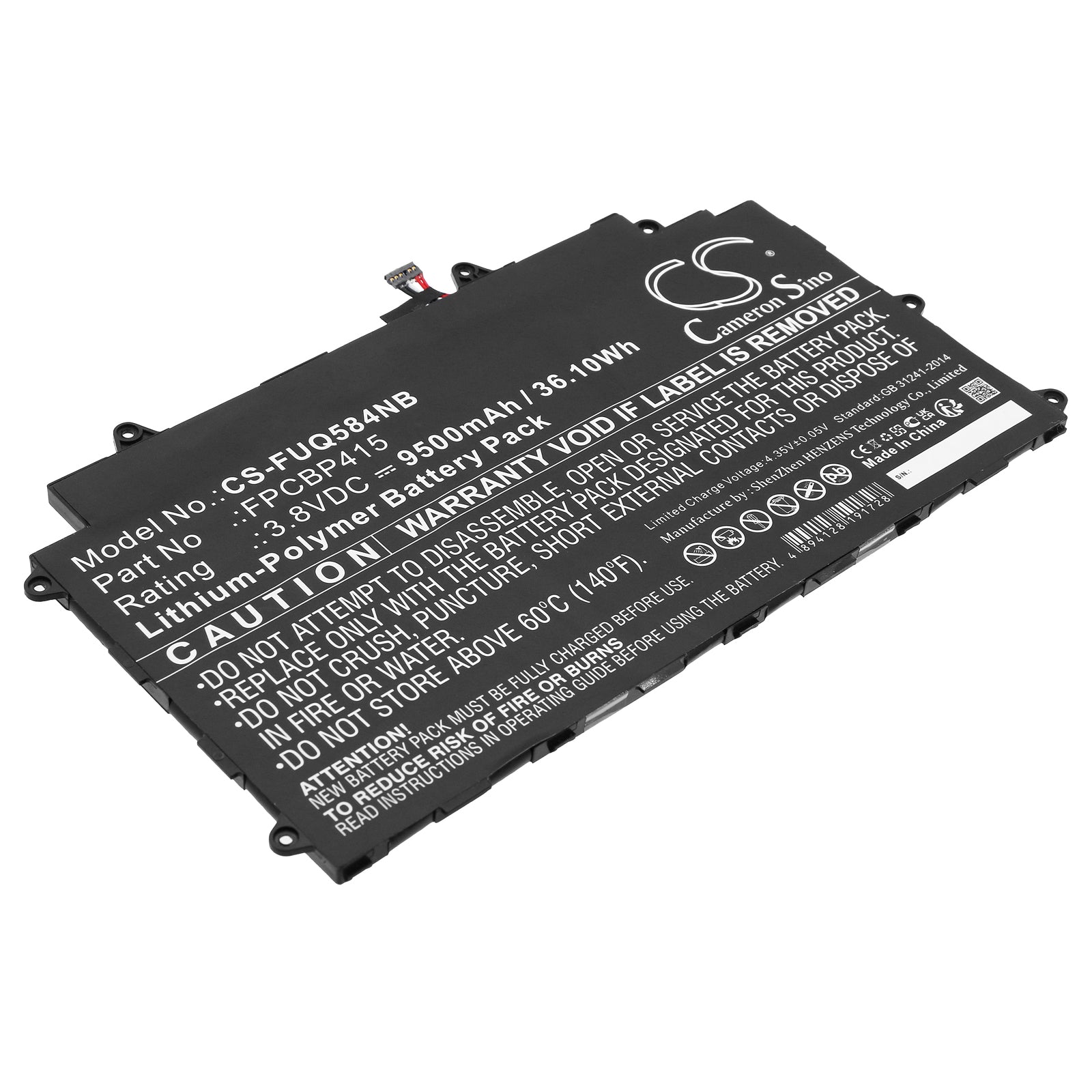 CS-FUQ584NB Replacement Battery – Compatible with Stylistic Q584