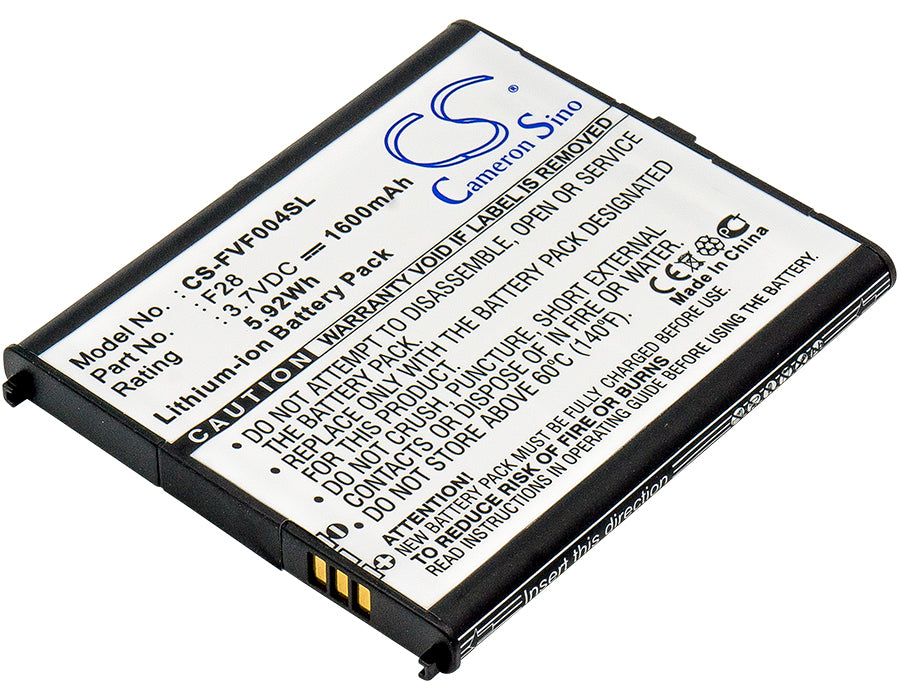 3.7V 1600mAh/5.92Wh Li-ion Mobile/SmartPhone Battery for Fujitsu