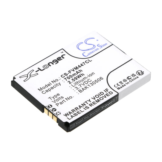 3.7V 700mAh/2.59Wh Li-ion Cordless Phone Battery for Fritz!FON