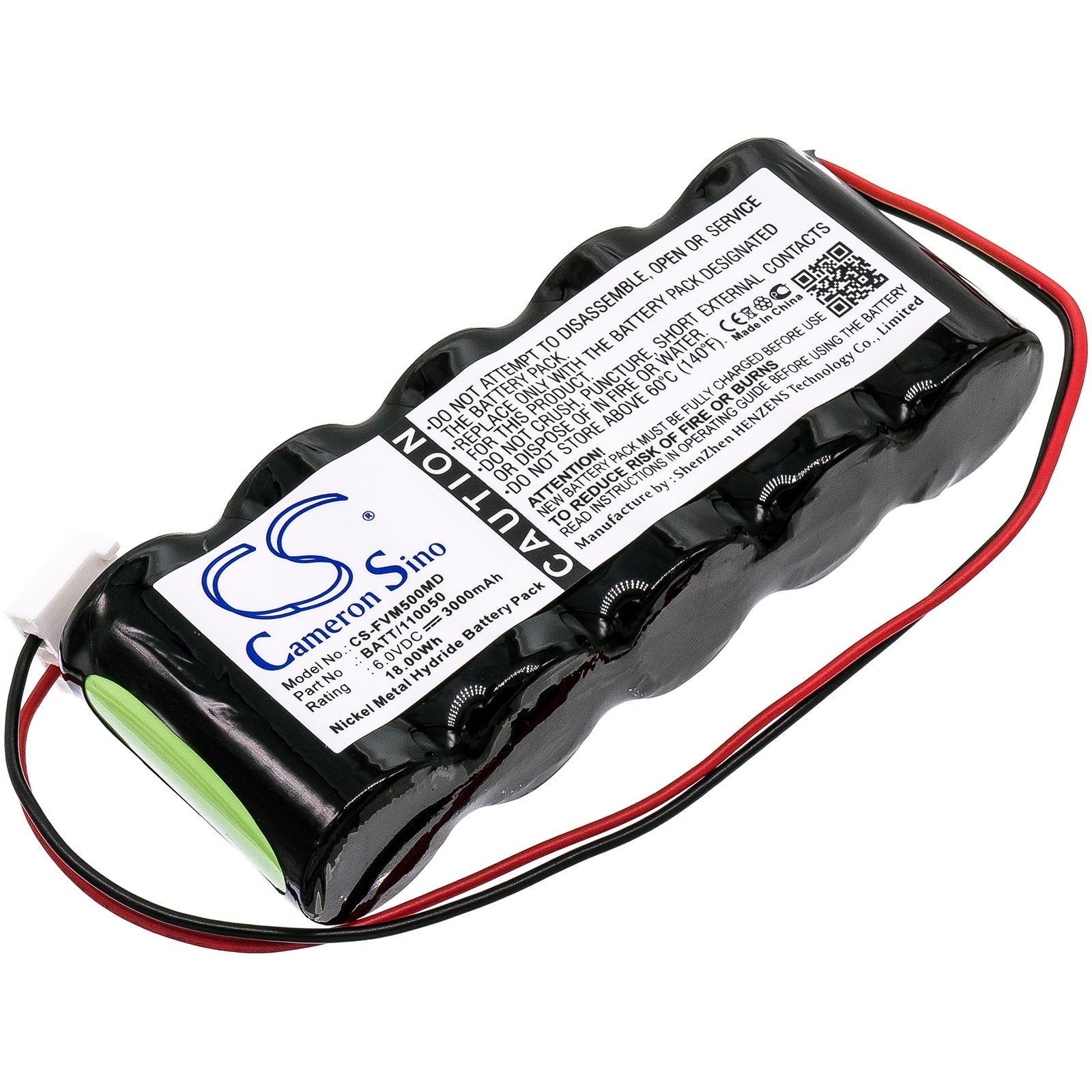 6V 3000mAh/18.0Wh Ni-MH Medical Battery for Fresenius