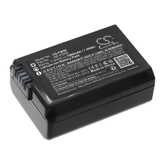 7.4V 1080mAh/7.99Wh Li-ion Camera Battery for Sony
