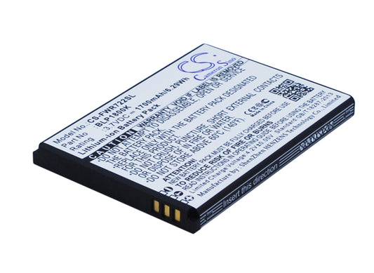 3.7V 1700mAh/6.29Wh Li-ion Hotspot Battery for Franklin Wireless