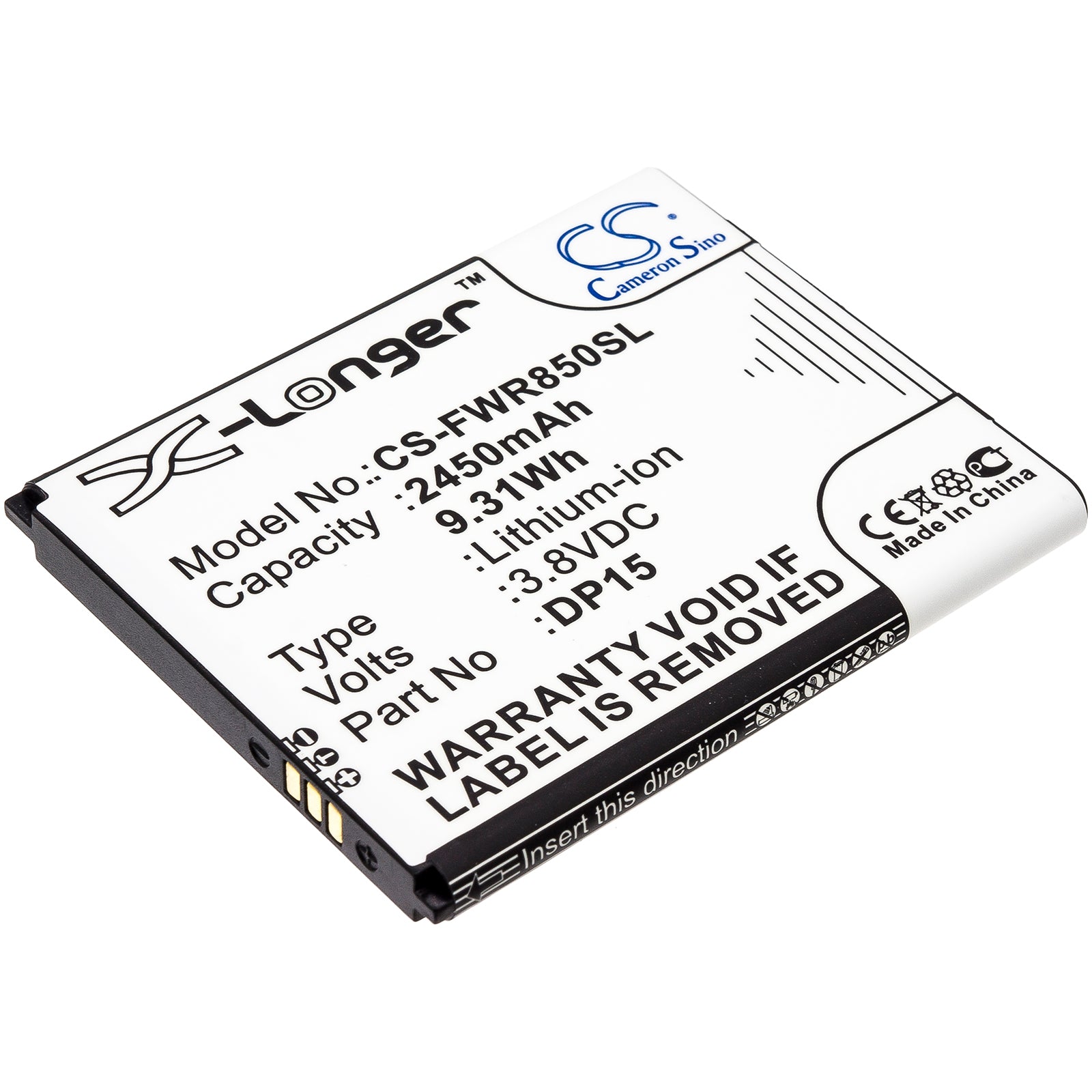 CS-FWR850SL Replacement Battery – Compatible with DP15, R717, T9