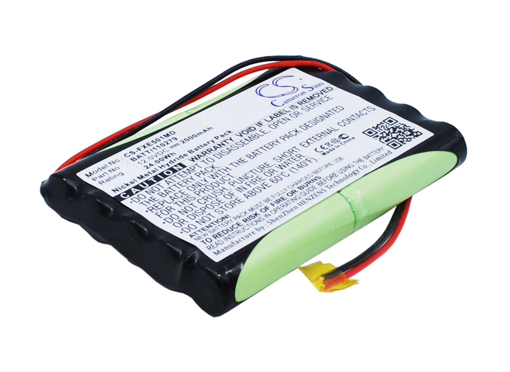 12V 2000mAh/24.0Wh Ni-MH Medical Battery for Fukuda