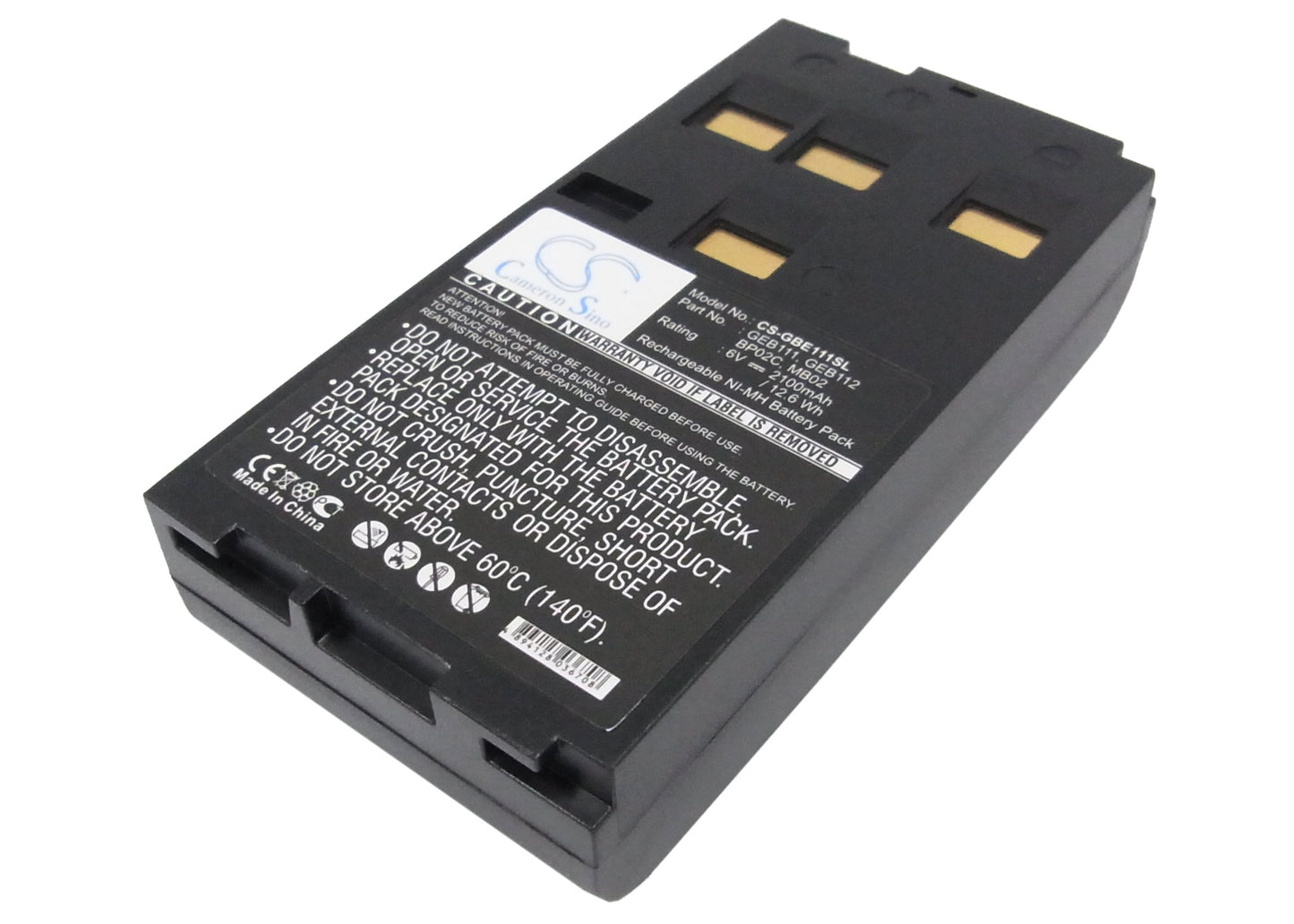 6V 2100mAh/12.60Wh Ni-MH Equipment/Survey Battery for Leica