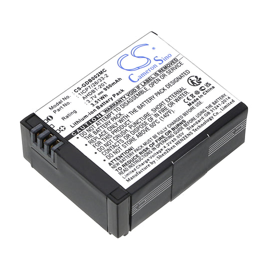 3.7V 950mAh/3.52Wh Li-ion Camera Battery for GoPro
