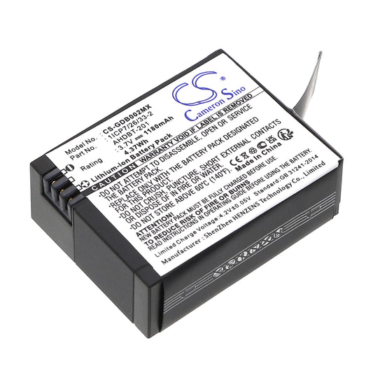 3.7V 1180mAh/4.37Wh Li-ion Camera Battery for Giroptic