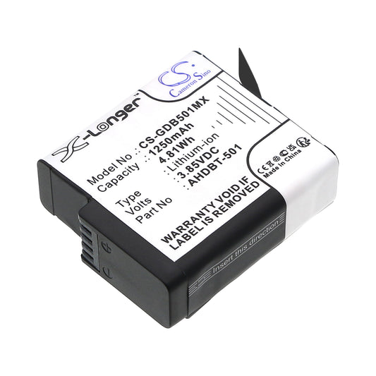 3.85V 1250mAh/4.81Wh Li-ion Camera Battery for GoPro
