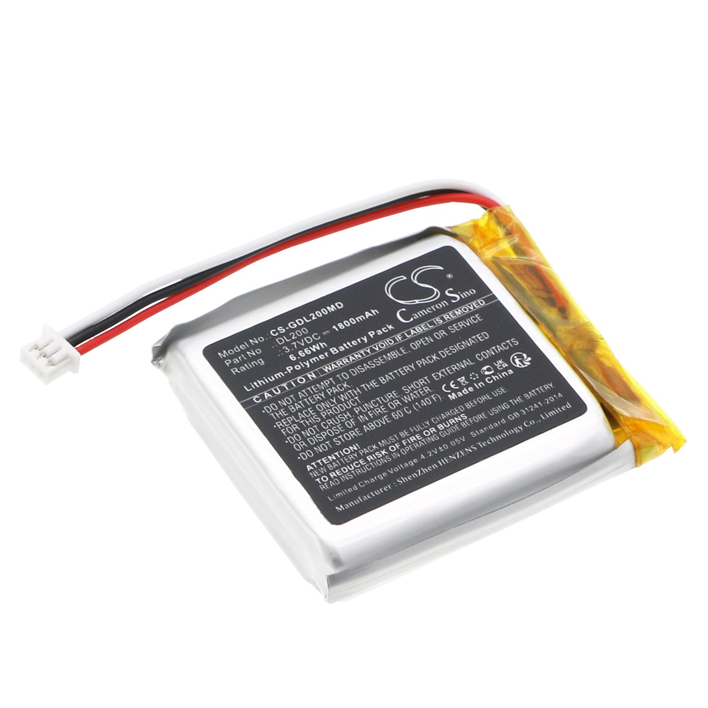 CS-GDL200MD Replacement Battery – Compatible with DermLite DL200, DL2, DL3, DL3N, Lumio S
