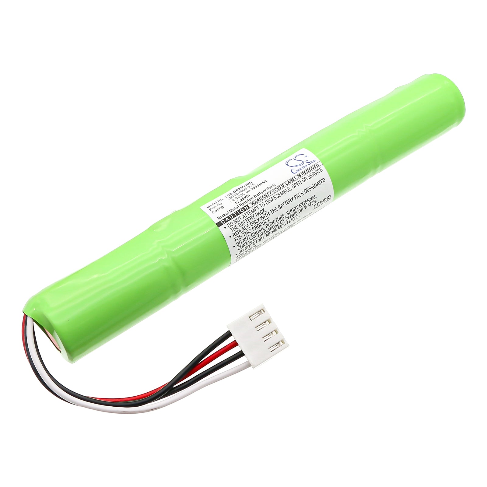 4.8V 3600mAh/17.28Wh Ni-MH Medical Battery for Datex Ohmeda