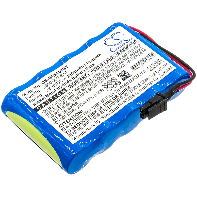 6V 2500mAh/15.00Wh Ni-MH Alarm System Battery for GE