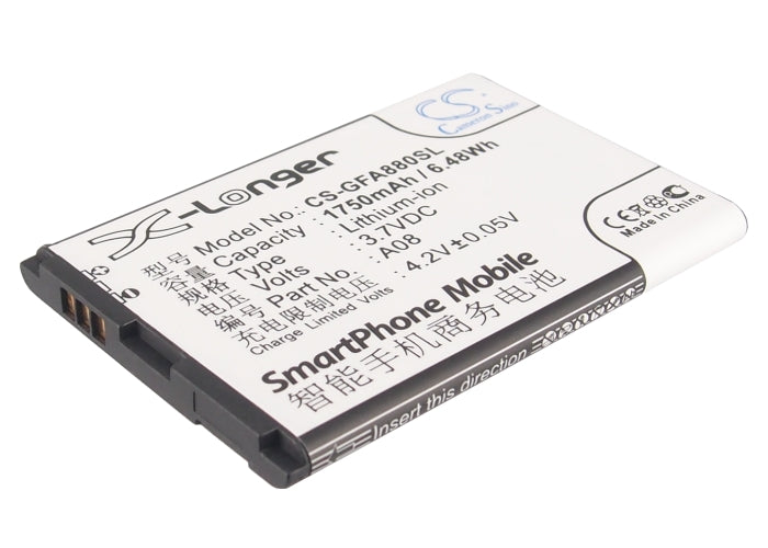 3.7V 1750mAh/6.48Wh Li-ion Mobile/SmartPhone Battery for GFive