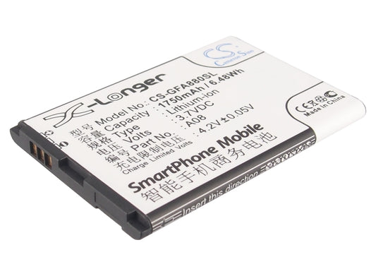 3.7V 1750mAh/6.48Wh Li-ion Mobile/SmartPhone Battery for GFive