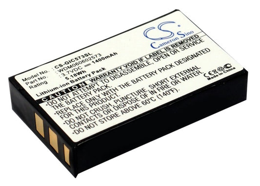 3.7V 1400mAh Li-ion RAID Controller Battery for Gigabyte