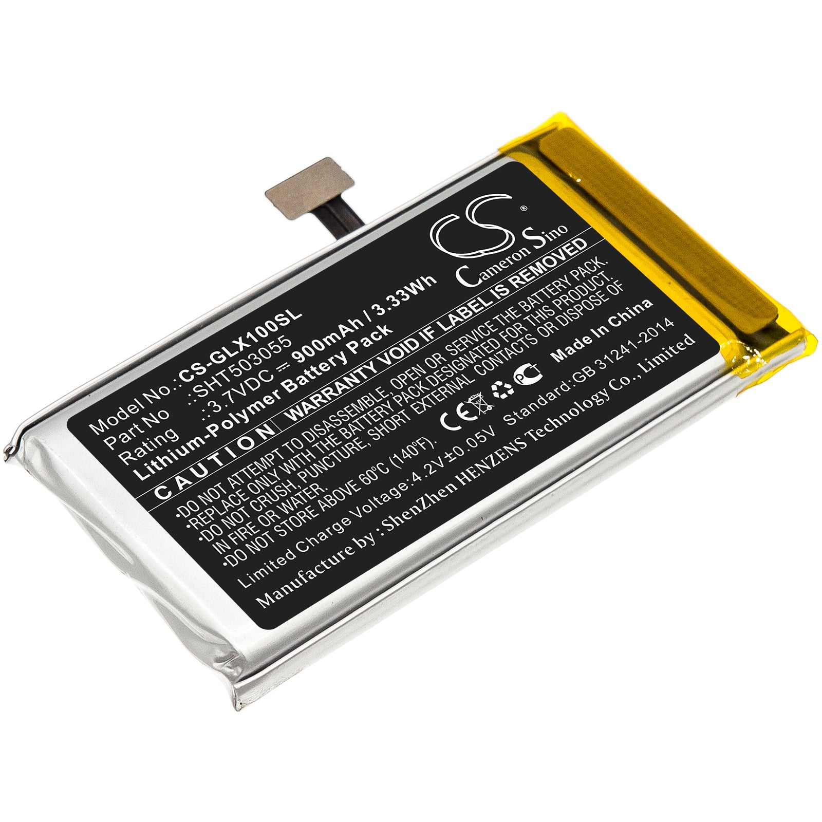 CS-GLX100SL Replacement Battery – Compatible with DSC-VTX-100, VTX