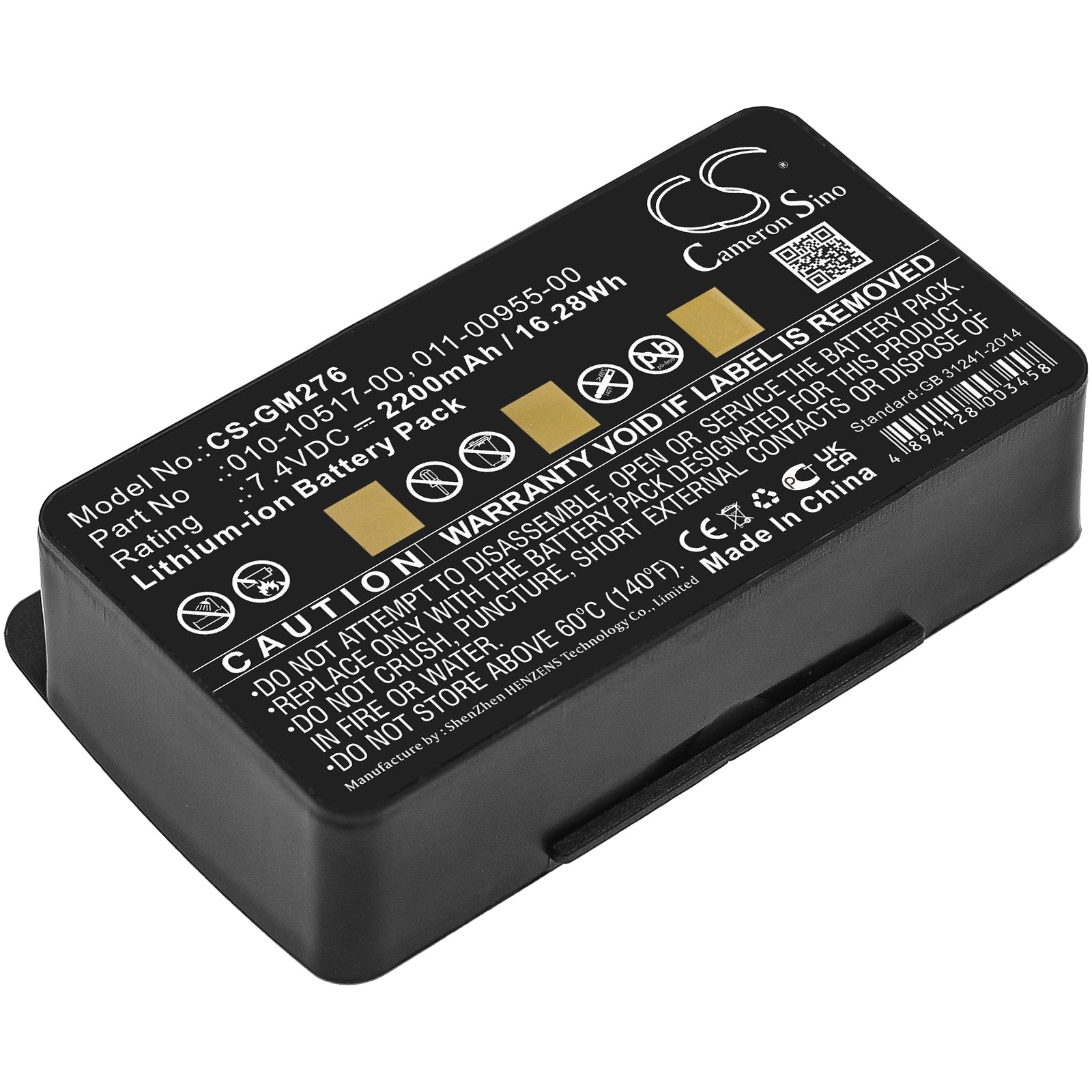 8.4V 2200mAh/18.48Wh Li-ion GPS/Navigator Battery for Garmin