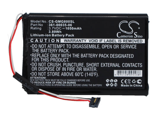 3.7V 1050mAh/3.89Wh Li-ion GPS/Navigator Battery for Garmin
