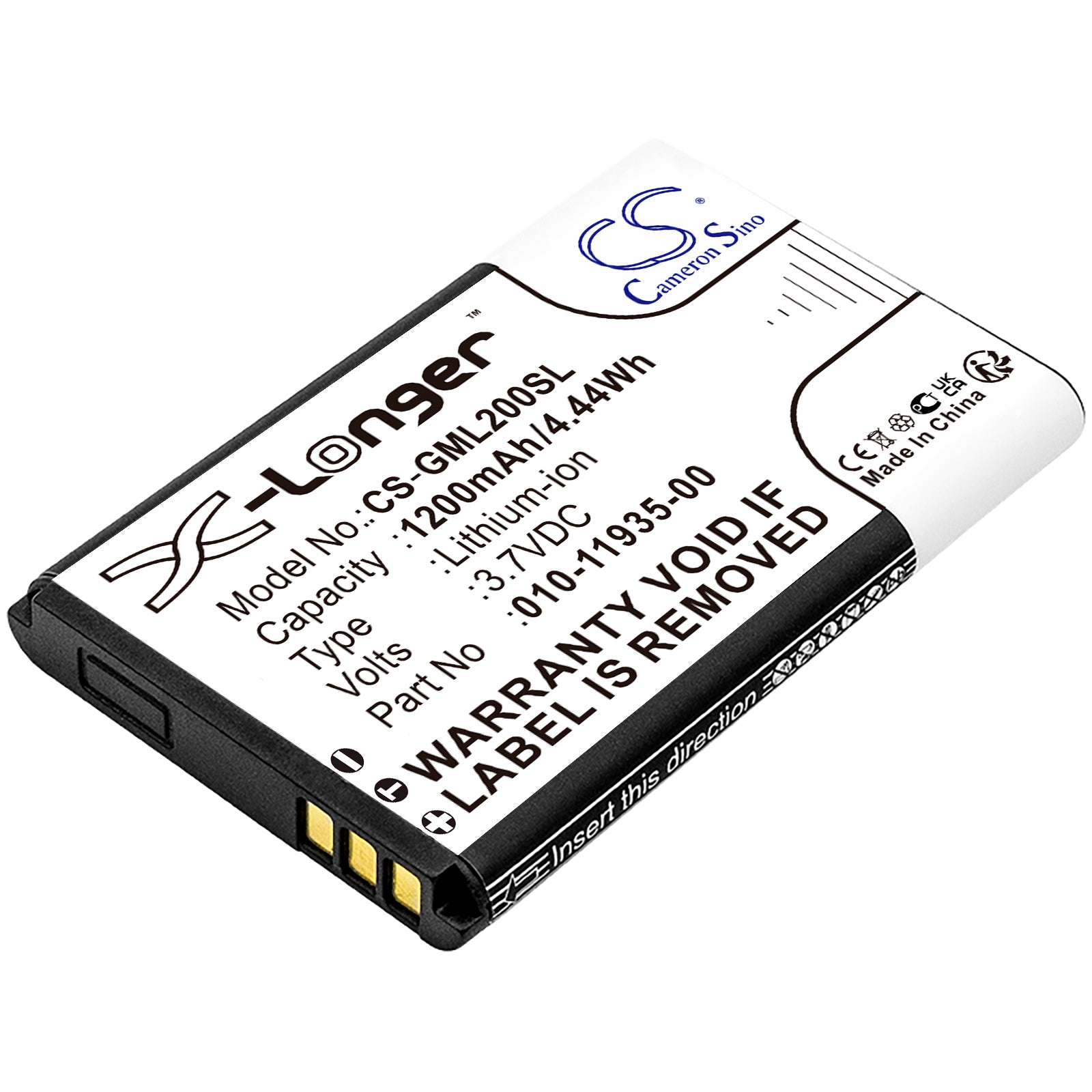 CS-GML200SL Replacement Battery – Compatible with 010-01055-15, 010-02184-01, GLO, GLO 2