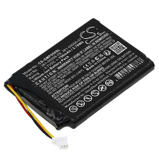 3.7V 750mAh Li-Ion Replacement Battery For GARMIN 361-00056-07 361-00056-09