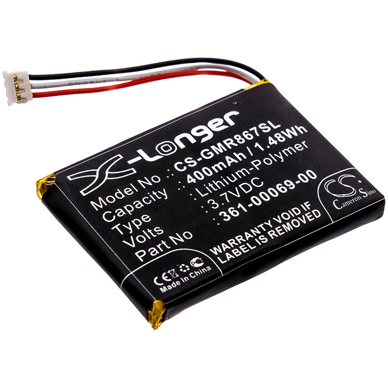 3.7V 400mAh/1.48Wh Li-Polymer Dog Collar Battery for Garmin