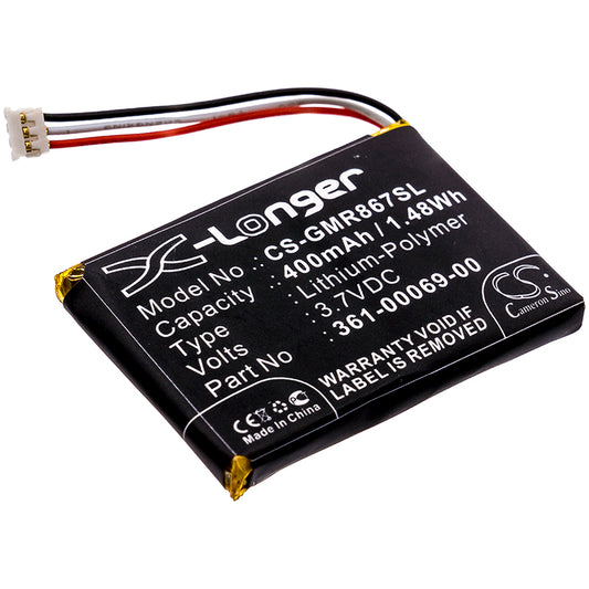 3.7V 400mAh/1.48Wh Li-Polymer Dog Collar Battery for Garmin