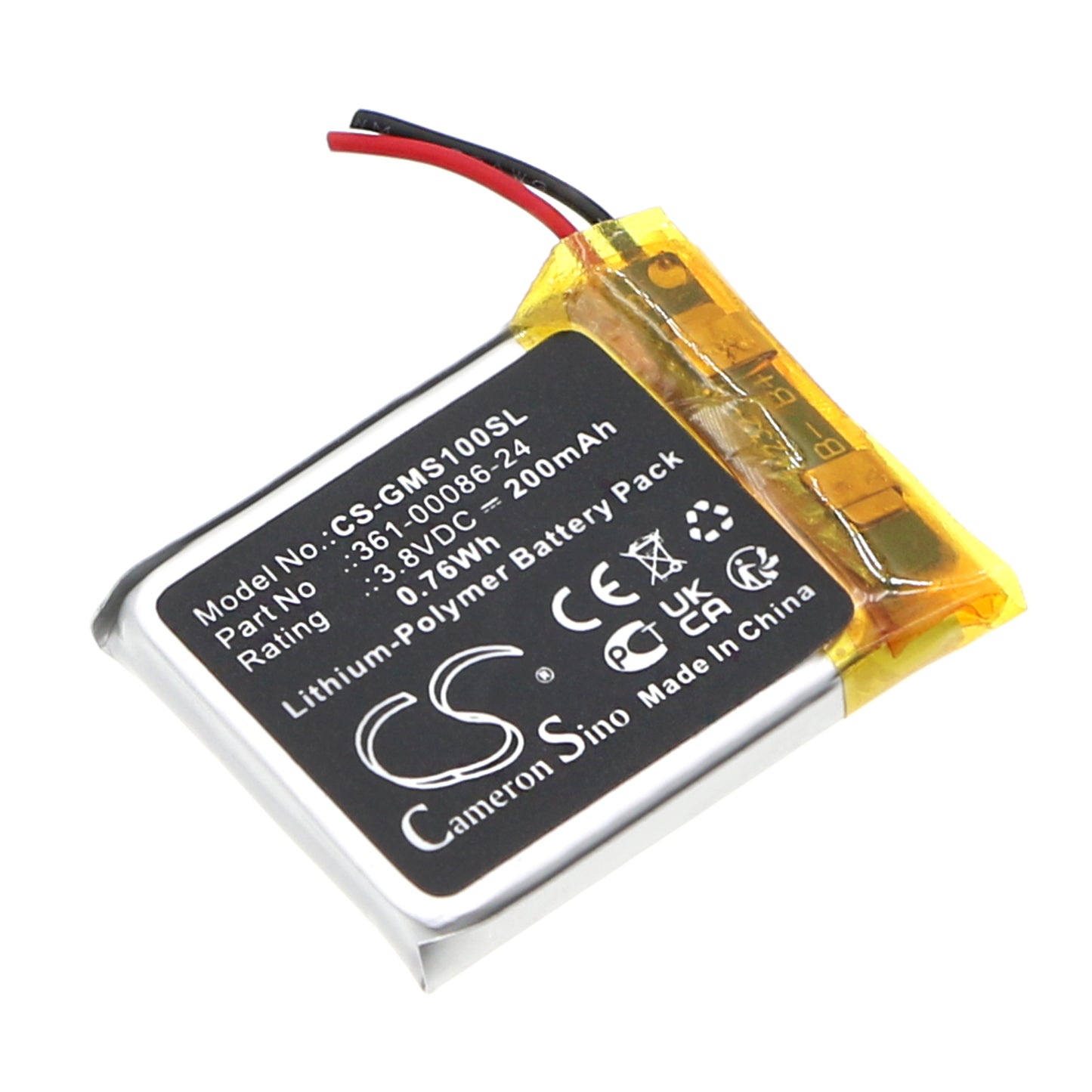 CS-GMS100SL Replacement Battery – Compatible with Instinct Solar GPS