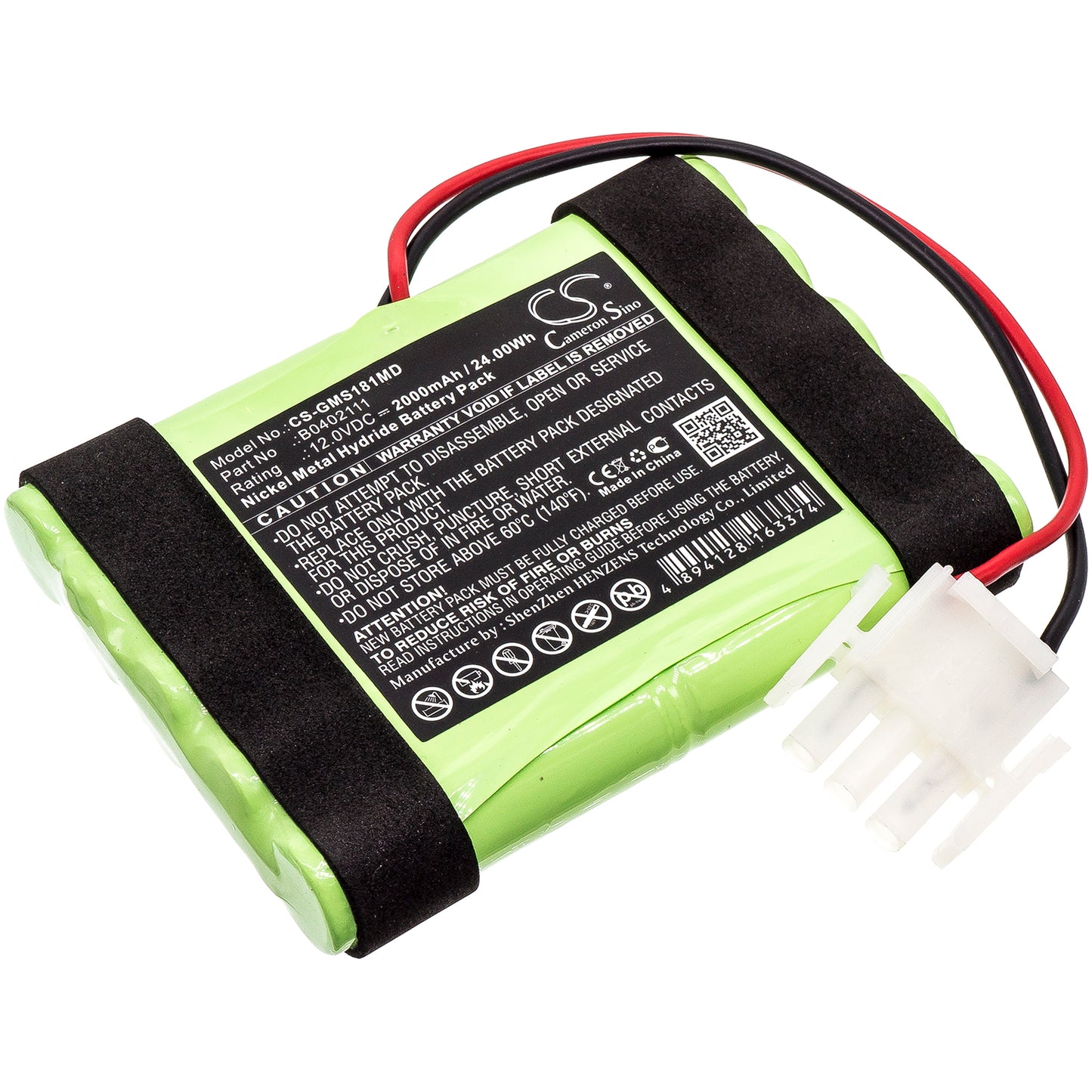 CS-GMS181MD Replacement Battery – Compatible with Defi SCP851, Hellige Servomed SMS 181, Servomed SMS 182