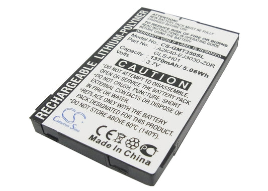 3.7V 1370mAh/5.07Wh Li-Polymer Mobile/SmartPhone Battery for Gigabyte
