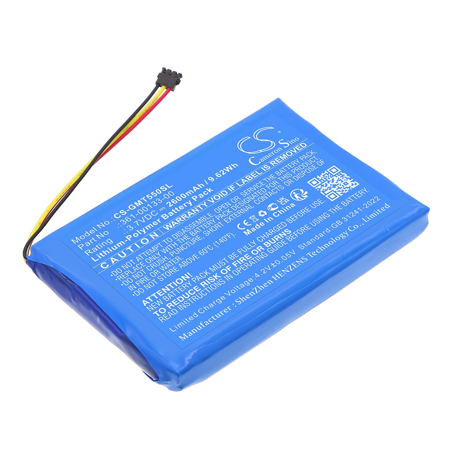 CS-GMT550SL Replacement Battery – Compatible with Tread 5.5, Zumo XT