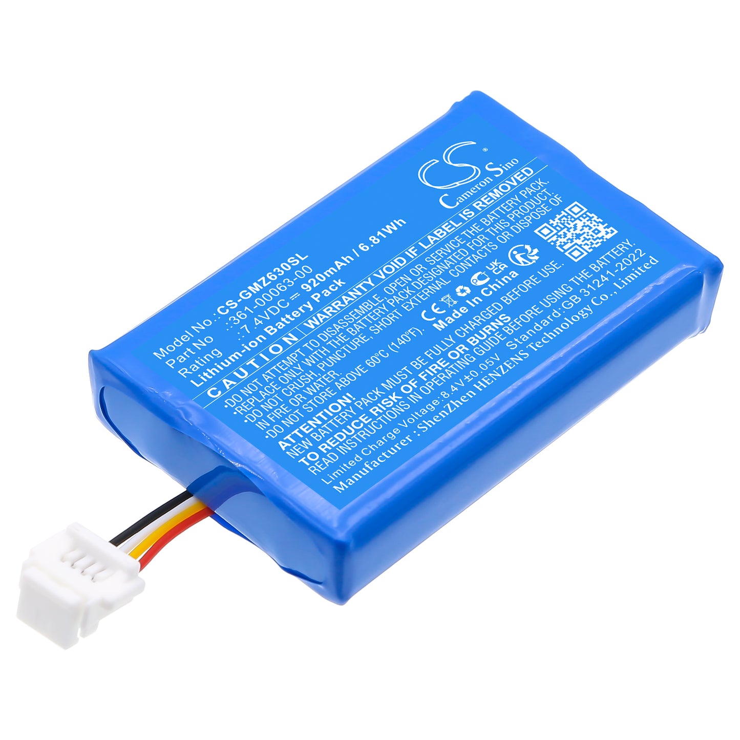 CS-GMZ630SL Replacement Battery – Compatible with Motorrad Navigator V, Motorrad Navigator VI 6 Endura