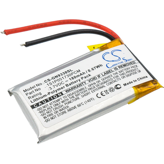 3.7V 180mAh/0.67Wh Li-Polymer Wireless Headset Battery for GN