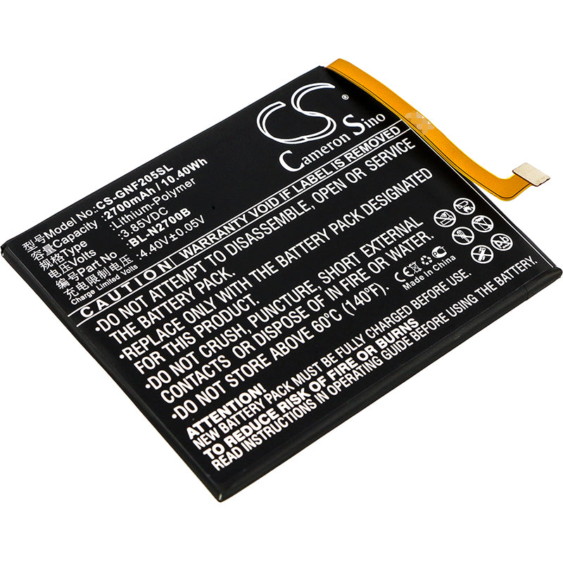 3.85V 2700mAh/10.40Wh Li-Polymer Mobile/SmartPhone Battery for GIONEE