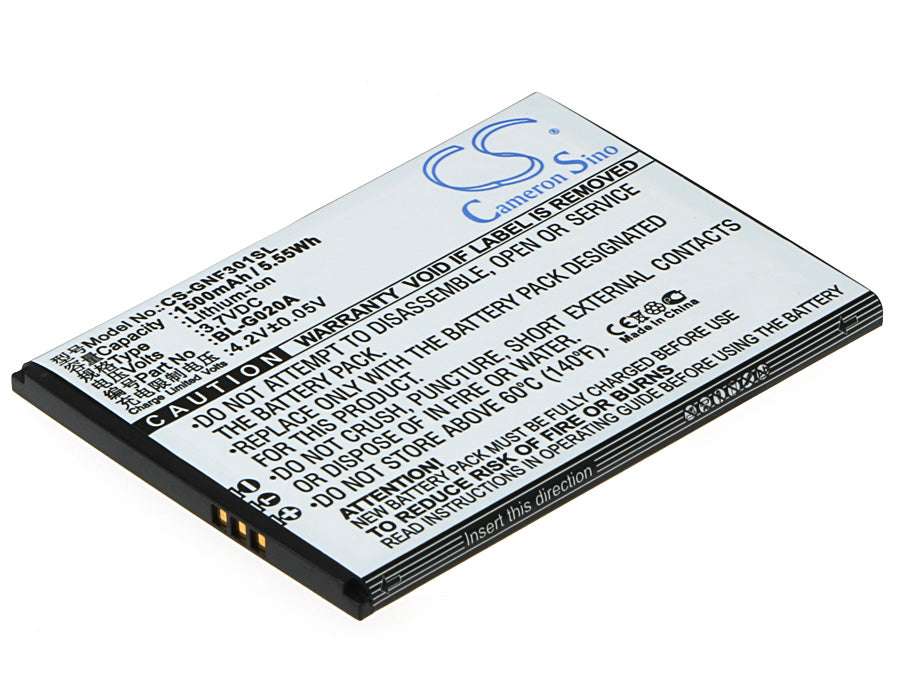 3.7V 1500mAh/5.55Wh Li-ion Mobile/SmartPhone Battery for GIONEE