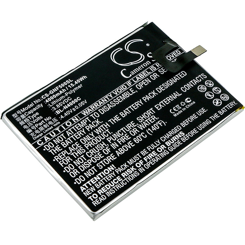 3.85V 4000mAh/15.40Wh Li-Polymer Mobile/SmartPhone Battery for GIONEE