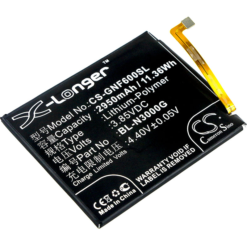 3.85V 2950mAh/11.36Wh Li-Polymer Mobile/SmartPhone Battery for GIONEE