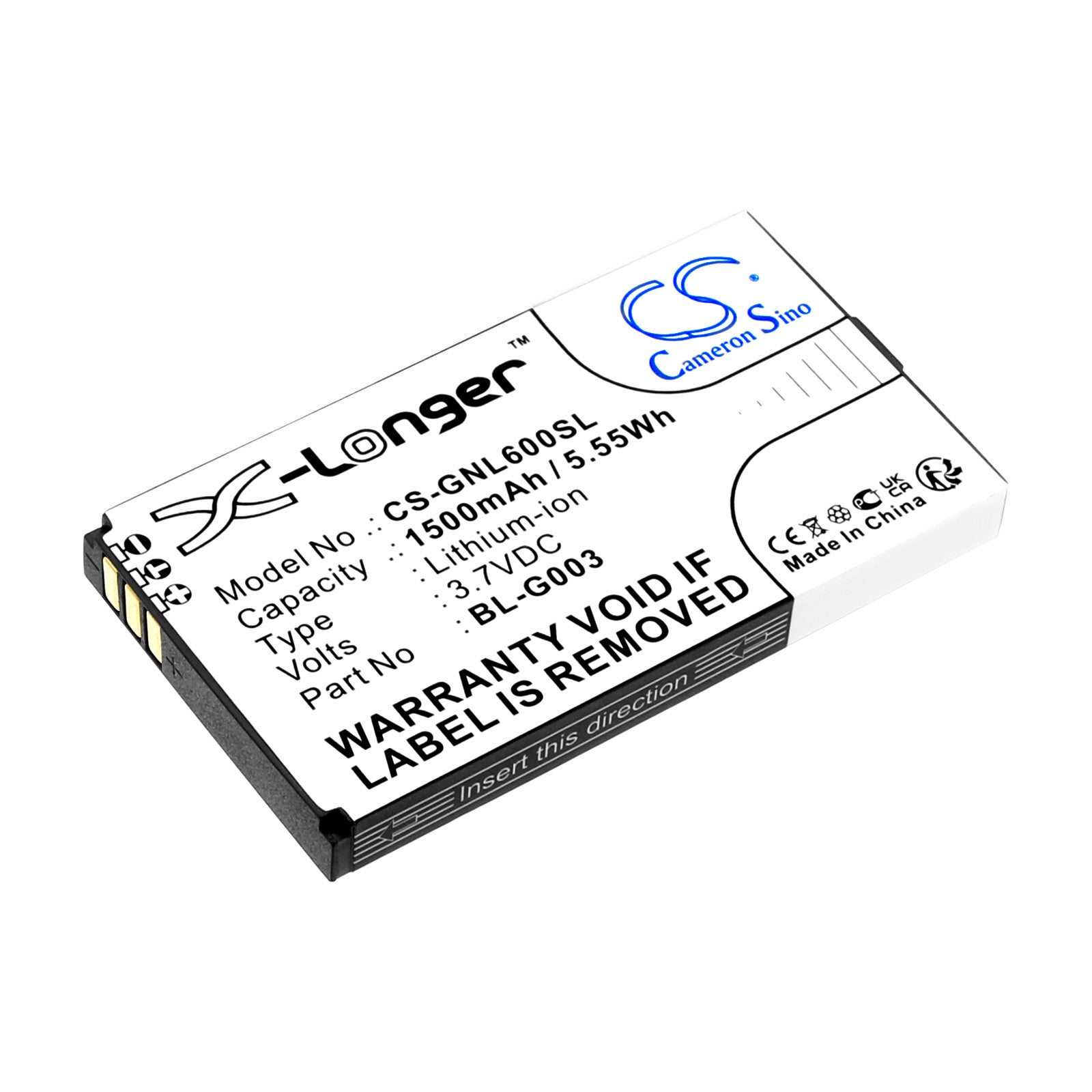 CS-GNL600SL Replacement Battery – Compatible with L600, L601, TD100, V180, V309