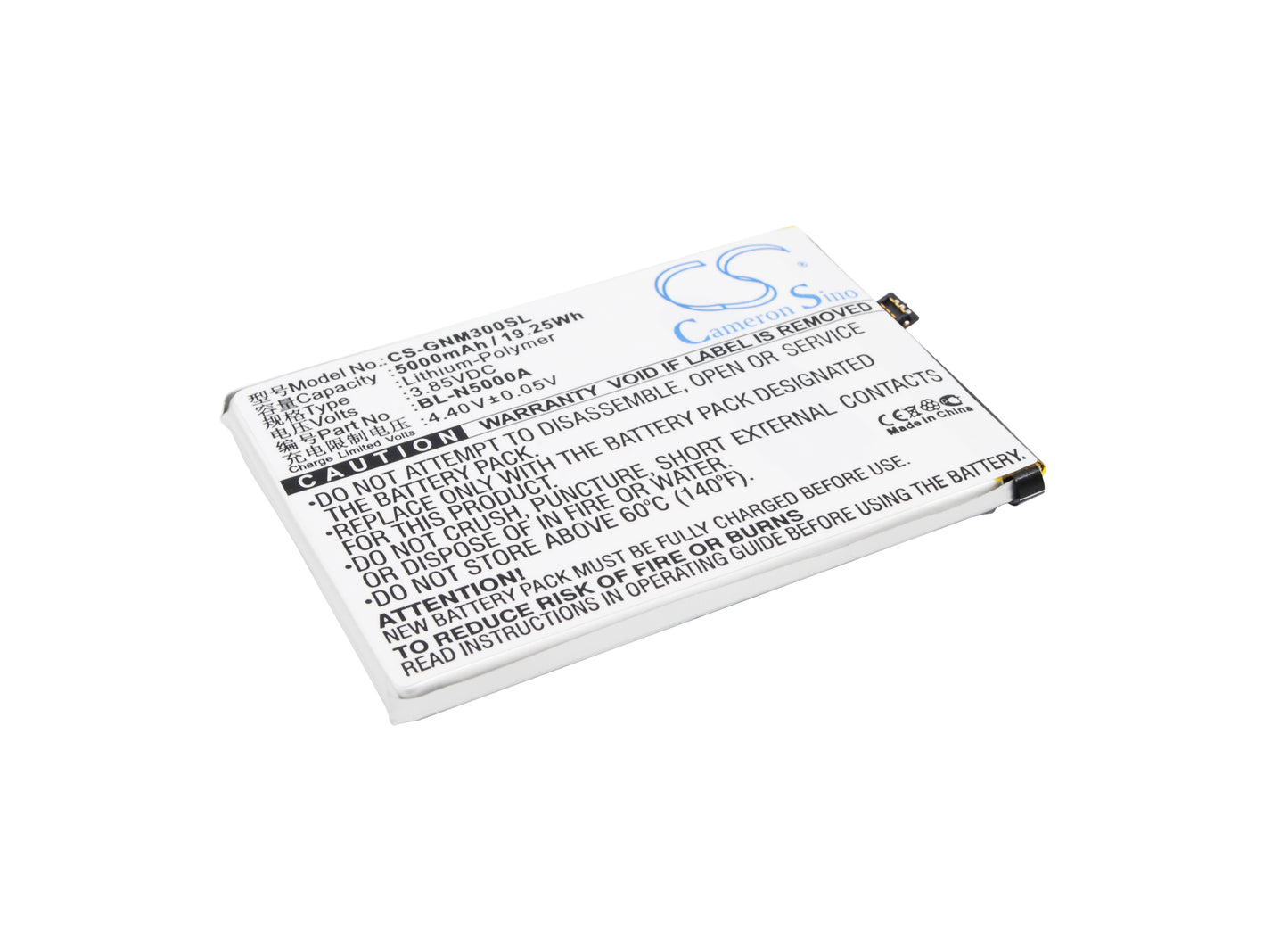 3.85V 5000mAh/19.25Wh Li-Polymer Mobile/SmartPhone Battery for GIONEE