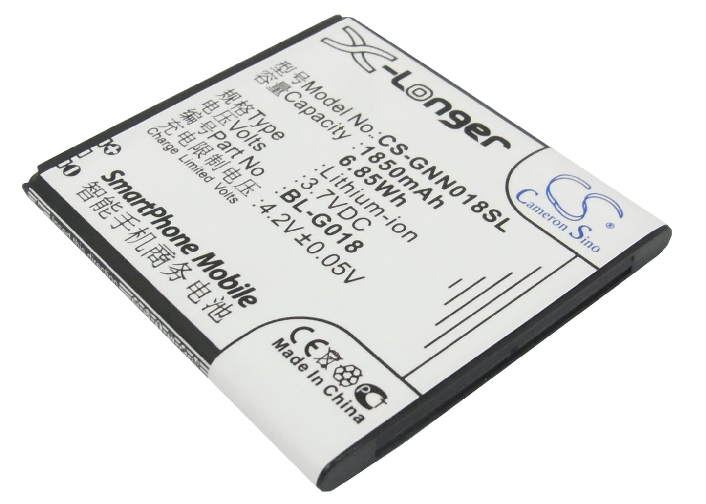 3.7V 1850mAh/6.85Wh Li-ion Mobile/SmartPhone Battery for Fly
