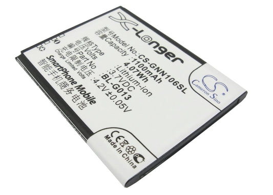 3.7V 1100mAh/4.07Wh Li-ion Mobile/SmartPhone Battery for GIONEE