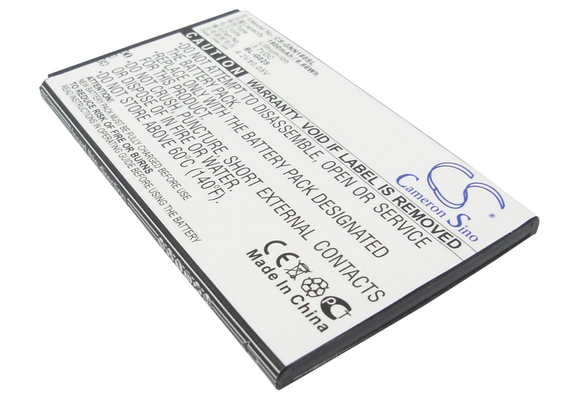 3.7V 1800mAh/6.66Wh Li-ion Mobile/SmartPhone Battery for Fly