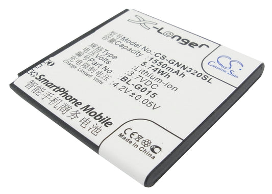 3.7V 1550mAh/5.74Wh Li-ion Mobile/SmartPhone Battery for GIONEE
