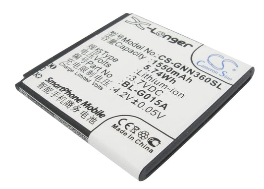 3.7V 1550mAh/5.74Wh Li-ion Mobile/SmartPhone Battery for GIONEE