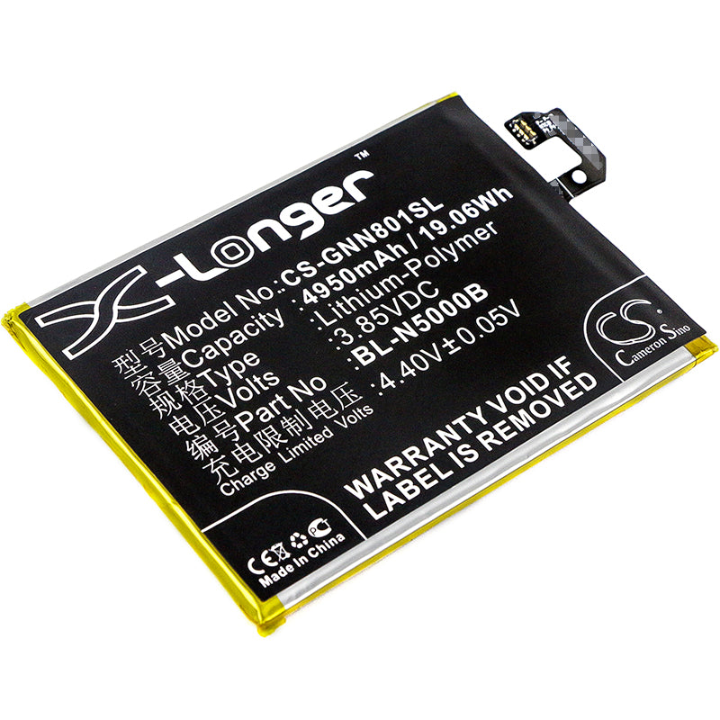 3.85V 4950mAh/19.06Wh Li-Polymer Mobile/SmartPhone Battery for GIONEE