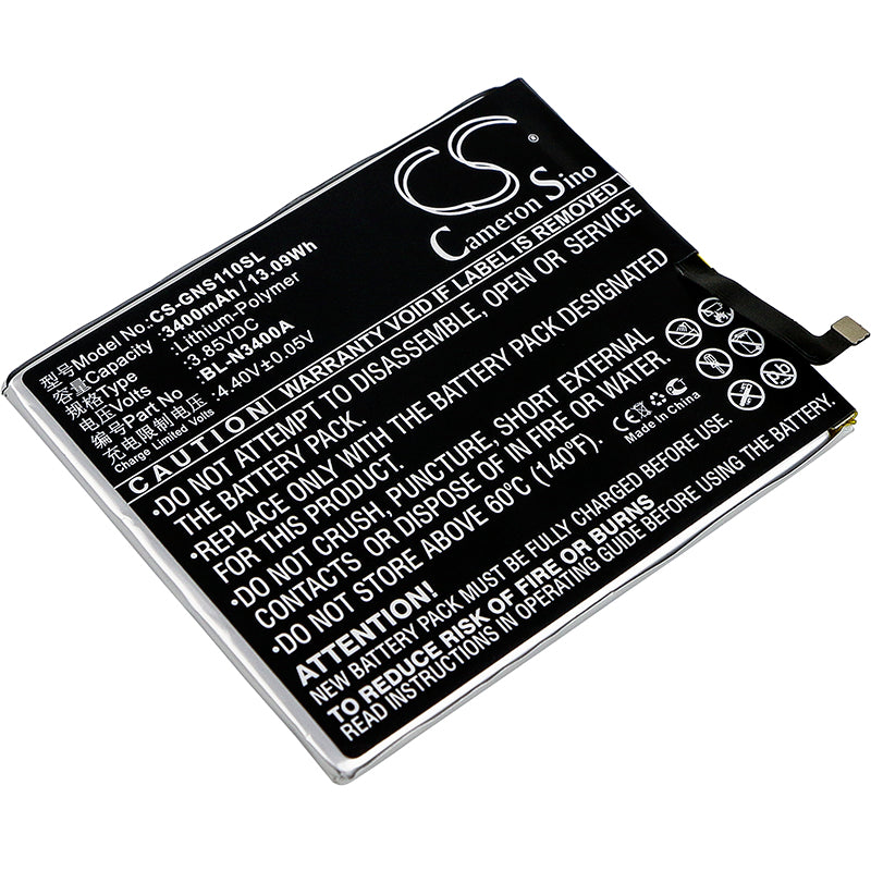 3.85V 3400mAh/13.09Wh Li-Polymer Mobile/SmartPhone Battery for GIONEE