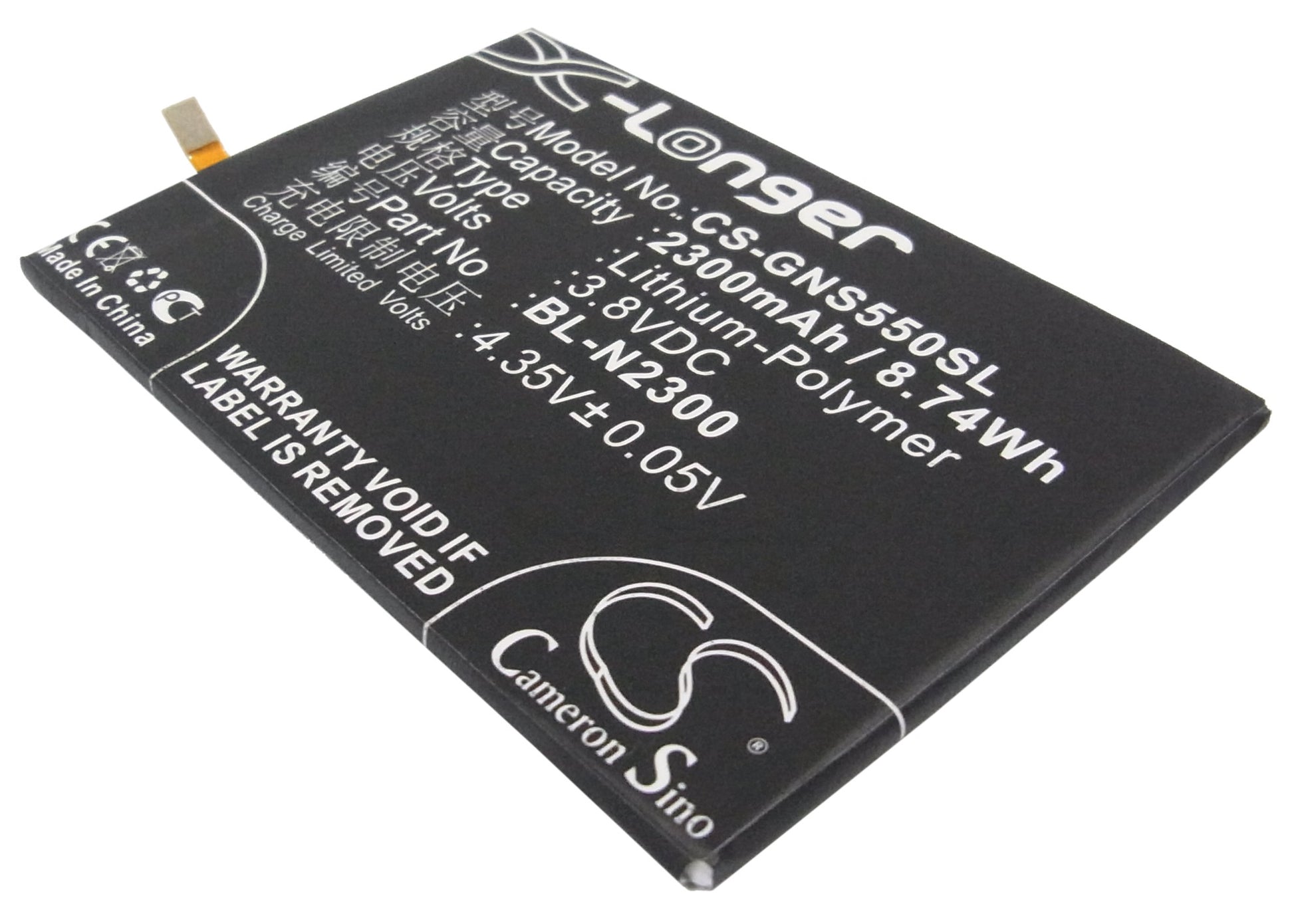 3.8VV 2300mAh/8.74Wh Li-Polymer Mobile/SmartPhone Battery for BLU