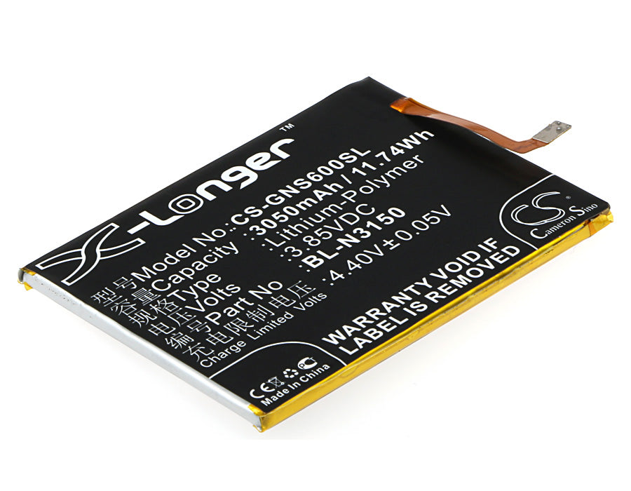 3.85V 3050mAh/11.74Wh Li-Polymer Mobile/SmartPhone Battery for BLU