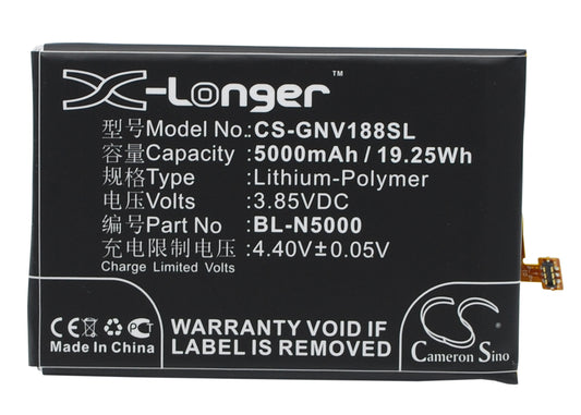 3.85V 5000mAh/19.25Wh Li-Polymer Mobile/SmartPhone Battery for BLU