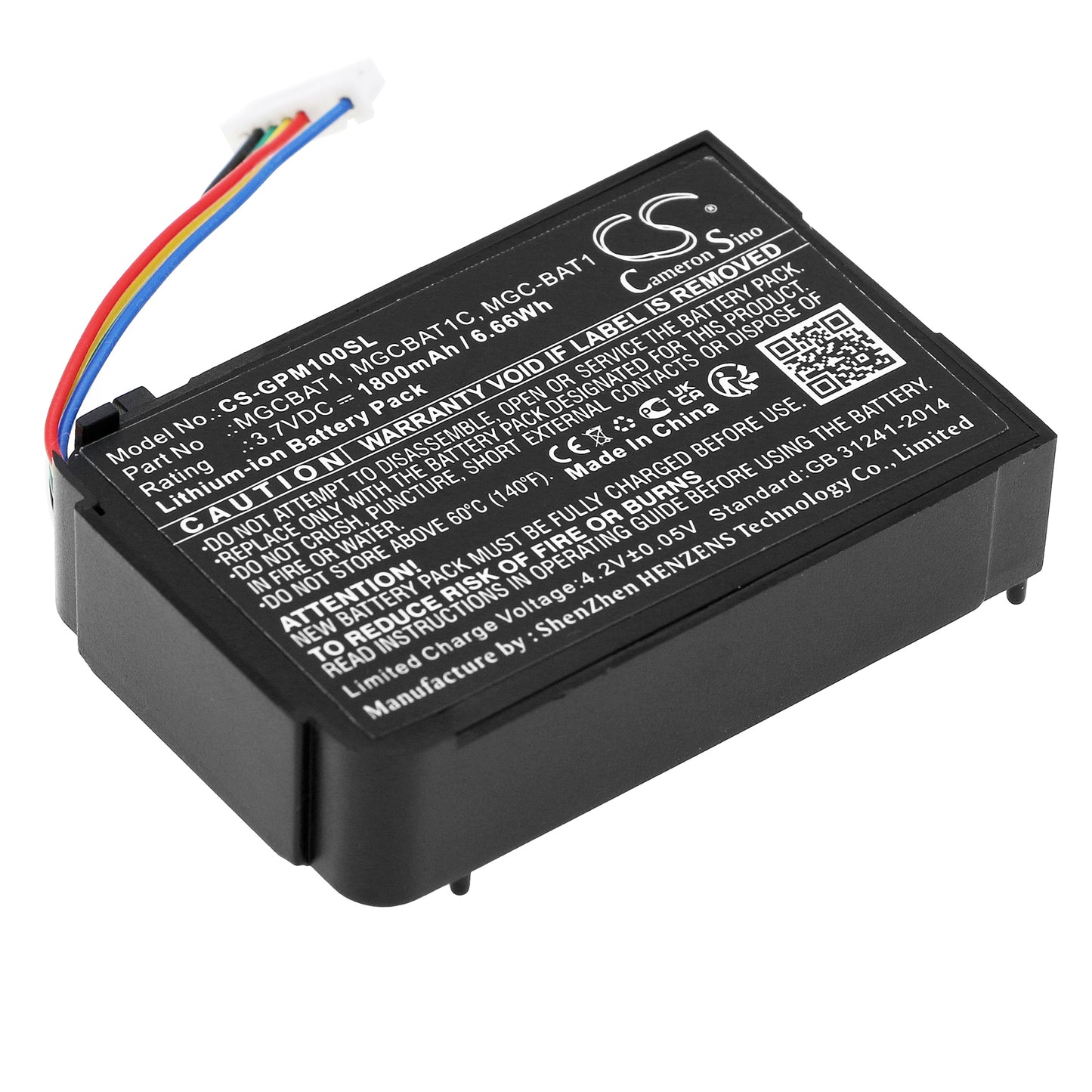 CS-GPM100SL Replacement Battery – Compatible with MGC, MGC-PUMP Detectors, Multi Gas Clip MGC Pump IR, Multi Gas Clip MGC Pump Pellis