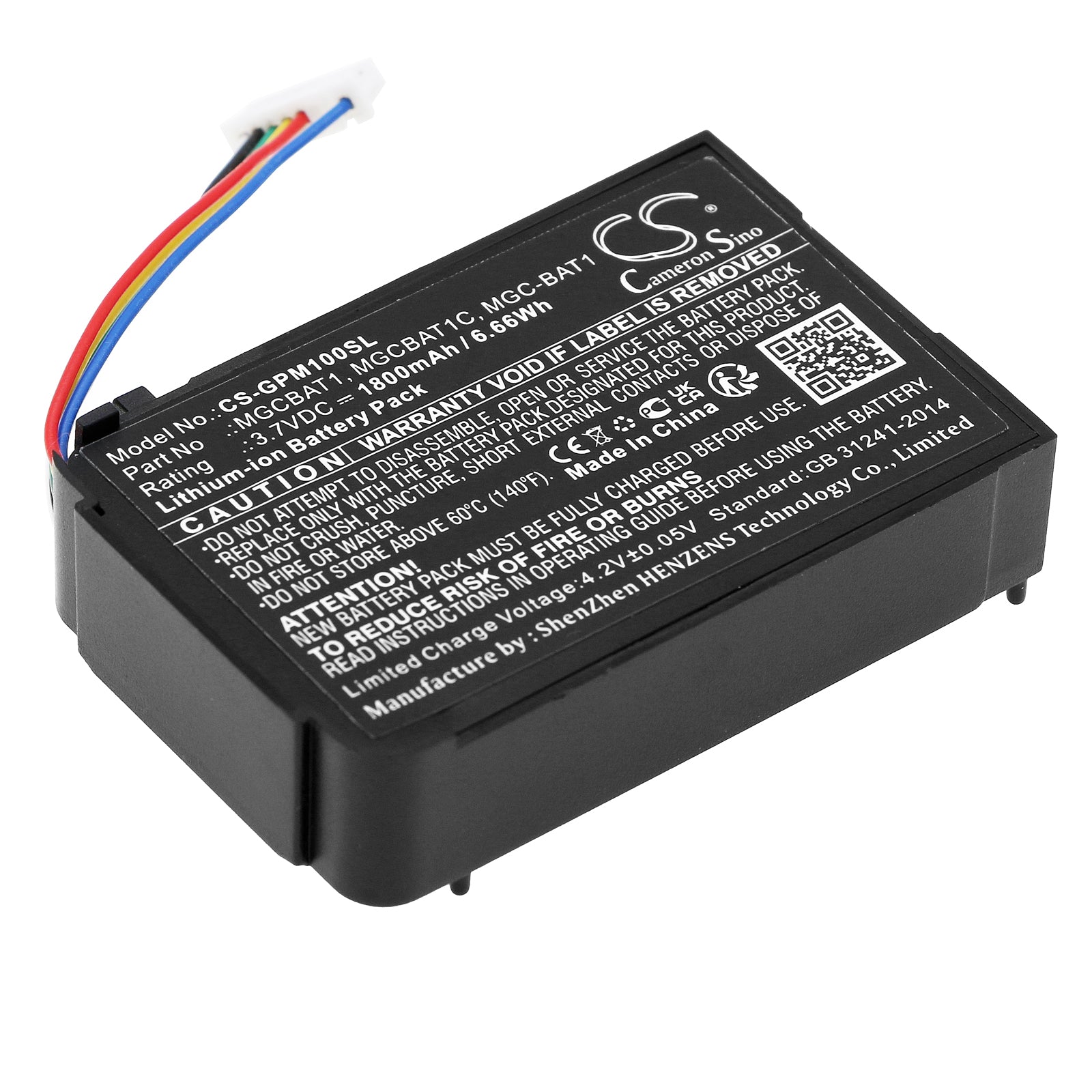 CS-GPM100SL Replacement Battery – Compatible with MGC, MGC-PUMP Detectors, Multi Gas Clip MGC Pump IR, Multi Gas Clip MGC Pump Pellis